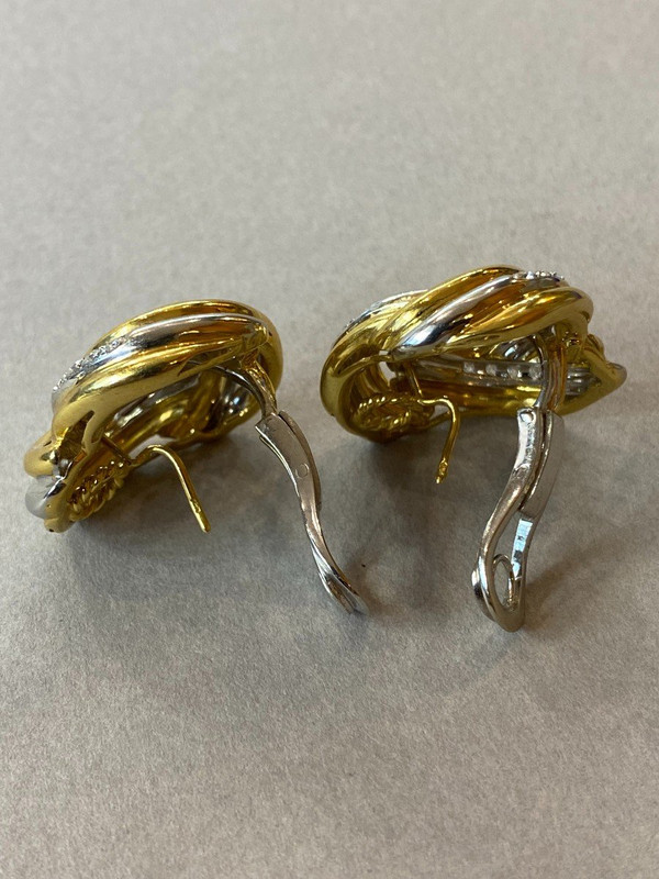 Gold- und Diamantohrringe Ref. 388.167