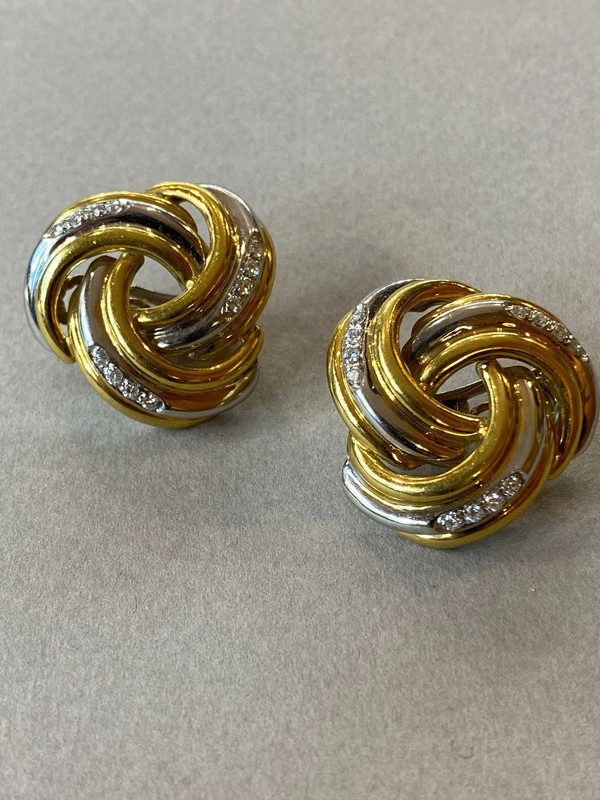 Gold- und Diamantohrringe Ref. 388.167
