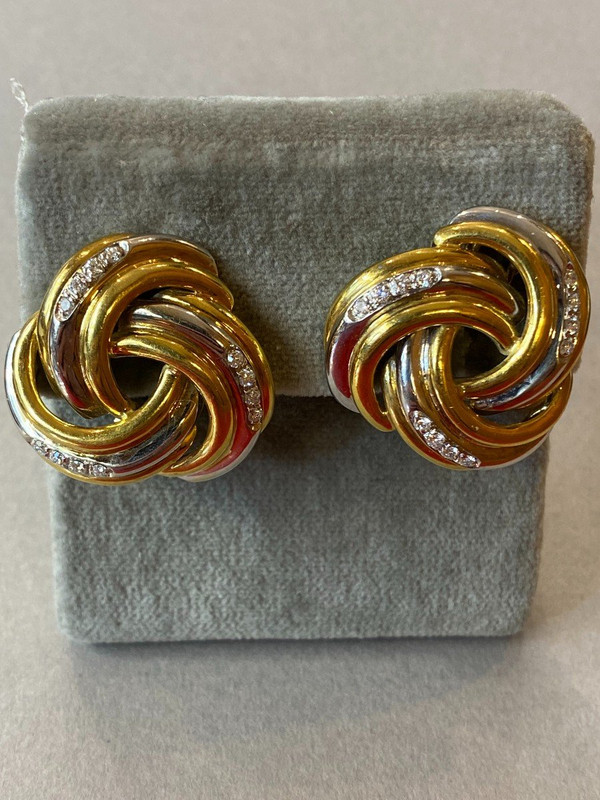Gold- und Diamantohrringe Ref. 388.167