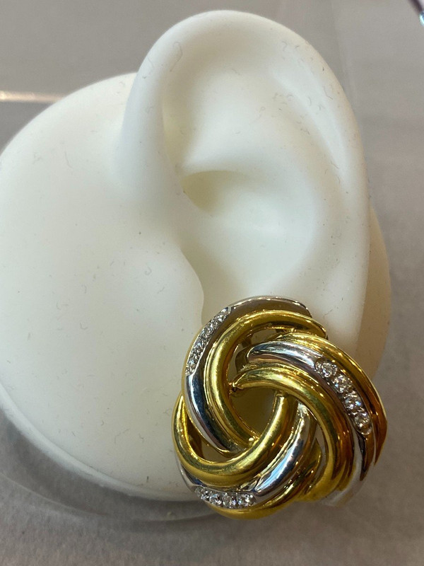 Gold- und Diamantohrringe Ref. 388.167