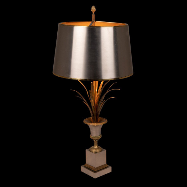 Maison Charles, lampada "Reed" in bronzo, anni '70, LS5571756B