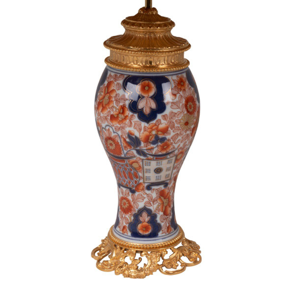 Coppia di lampade in bronzo e porcellana di Bayeux, 1880 circa, LS55451014B