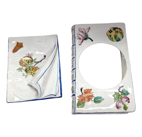 Boite  Art Nouveau Majorelle (nancy) En Porcelaine 1900