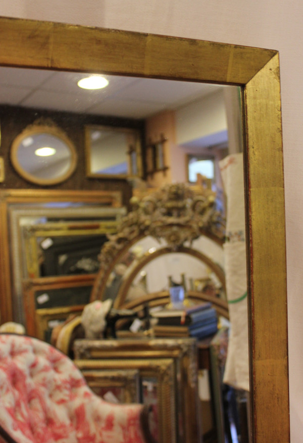 rectangle gold leaf mirror 42 x 49 cm