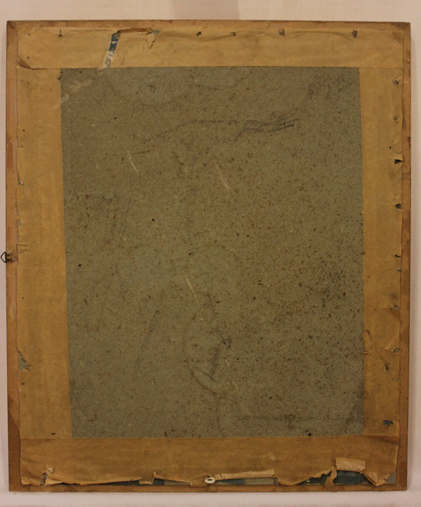 rectangle gold leaf mirror 42 x 49 cm