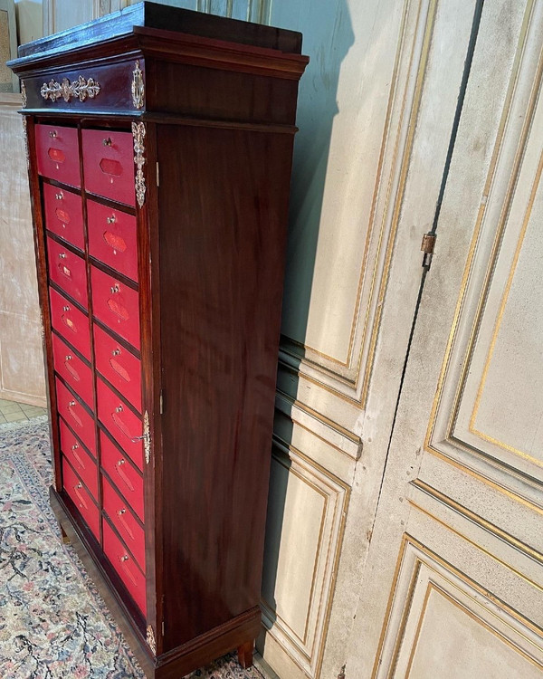 Cartonnier En Acajou De Style Empire Fin Du 19 Eme