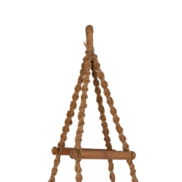 Poltrona sospesa in legno e corda, anni '70, LS5269425D