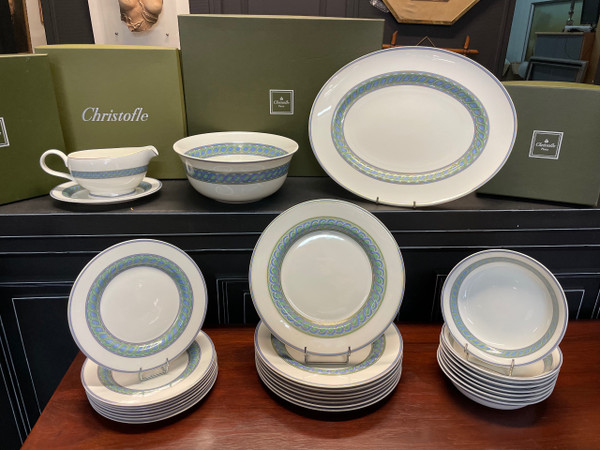 Christofle - Model Torsada Service 8 People Porcelain