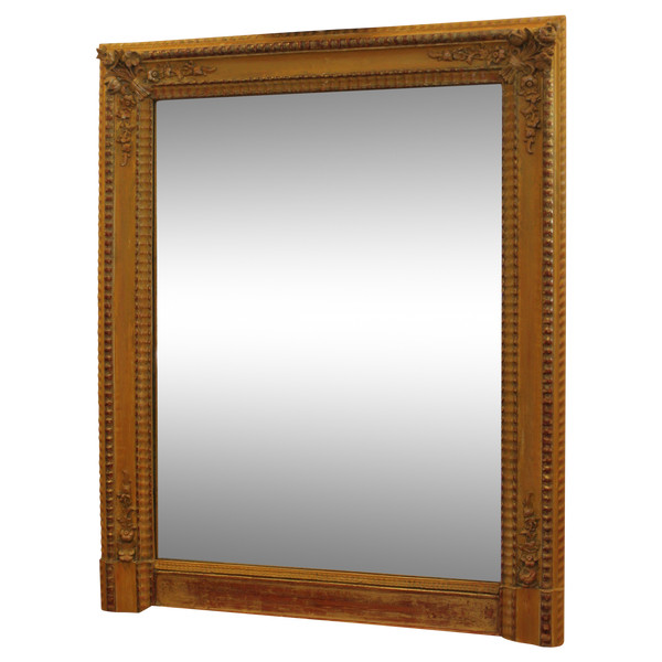 Specchio antico restauro, oro e patina 71 x 89 cm
