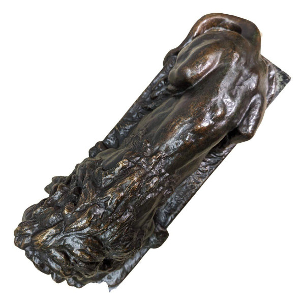 Animal Bronze With Lion XIXth Patina Medal By Félix Bouré (1831-1883)