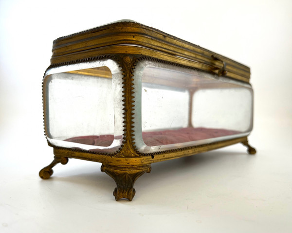 Large Napoleon 3 bevelled jewelry box