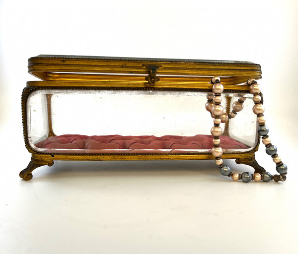 Large Napoleon 3 bevelled jewelry box