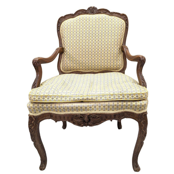 Paire De Fauteuils à La Reine Estampillés De Cresson époque XVIIIème,