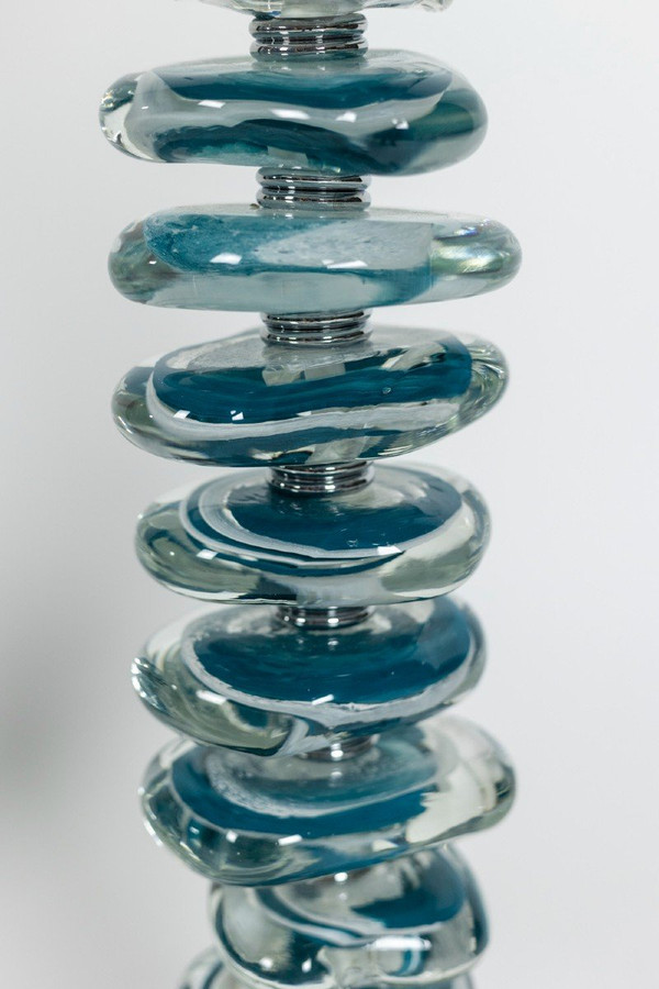 Paar Murano-Glaslampen, Zeitgenössisches Kunsthandwerk, LS5485734D