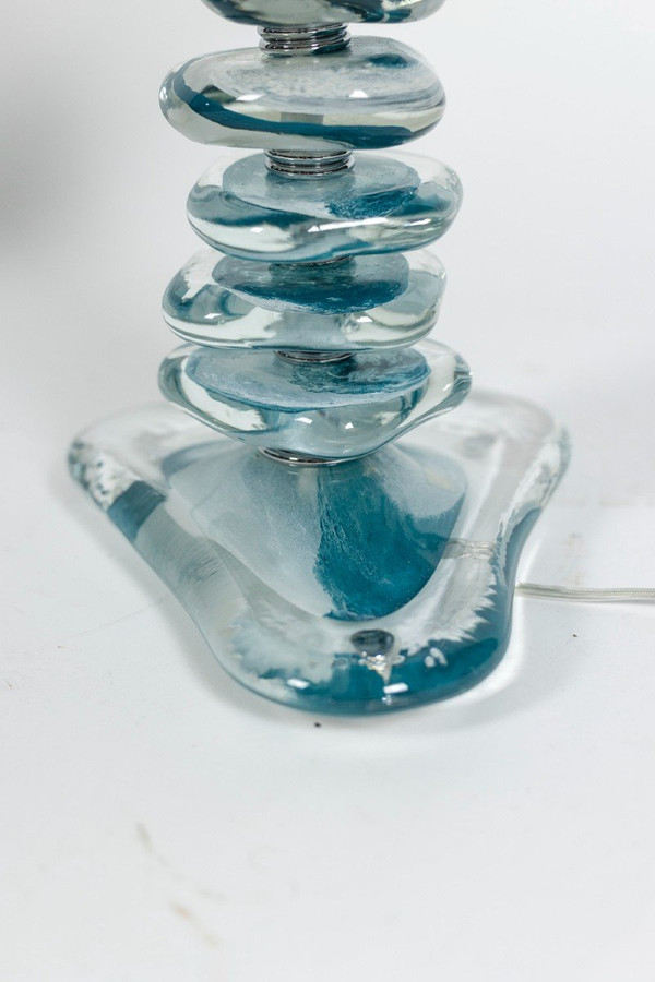 Paar Murano-Glaslampen, Zeitgenössisches Kunsthandwerk, LS5485734D