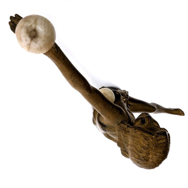 Dancer With Chryselephantine Bronze Balls By Marcel Bouraine 1930 Art Deco