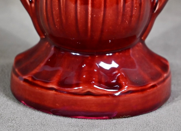 Coppia di vasi in terracotta punzonati Digoin Sarreguemines - Fine XIX secolo