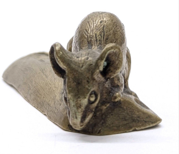 Advertising Bronze By Carvin Chocolat Menier The Little Mouse