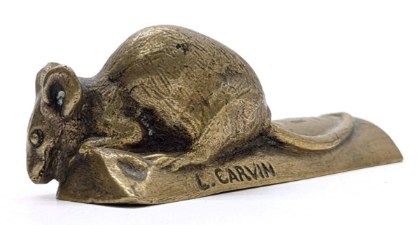 Advertising Bronze By Carvin Chocolat Menier The Little Mouse