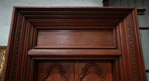 Rare Porte Indiane in Teak, stile Luigi XIV, Pondicherry - XIX secolo