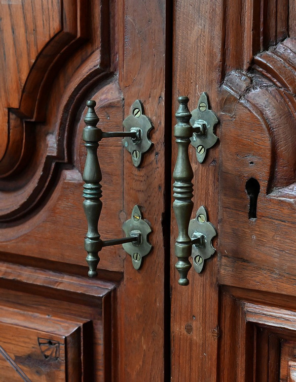 Rare Porte Indiane in Teak, stile Luigi XIV, Pondicherry - XIX secolo
