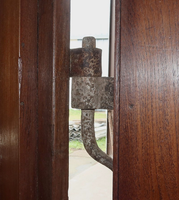 Rare Porte Indiane in Teak, stile Luigi XIV, Pondicherry - XIX secolo