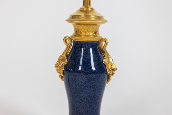 Lampe En Porcelaine Et Bronze, Circa 1880, LS5210151B