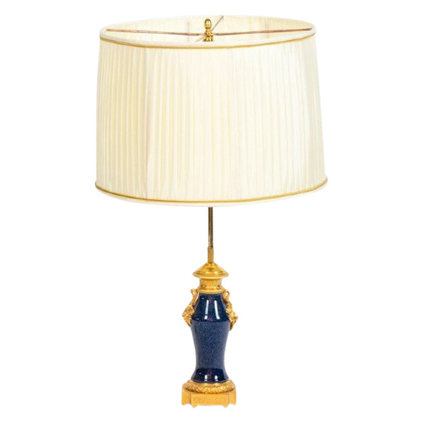 Lampe En Porcelaine Et Bronze, Circa 1880, LS5210151B