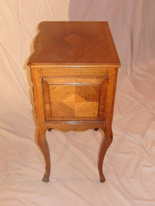 Louis XV inlaid bedside table