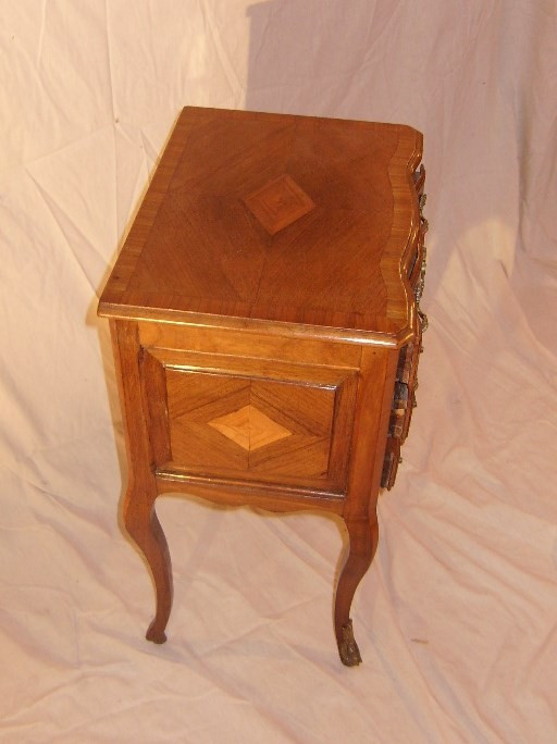 Louis XV inlaid bedside table