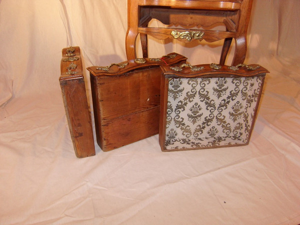 Louis XV inlaid bedside table