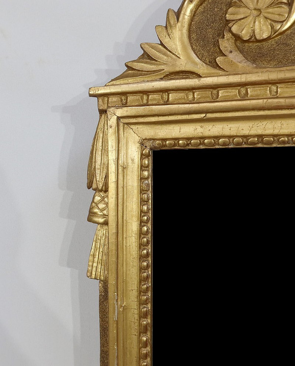 Gilded wood mirror, Louis XVI style - Early 20th century