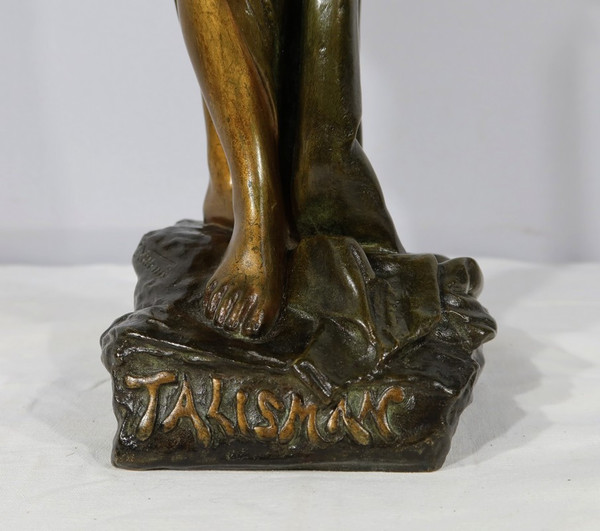 Talismano in bronzo di E. Villanis - Inizio XX secolo