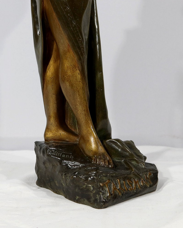 Talismano in bronzo di E. Villanis - Inizio XX secolo