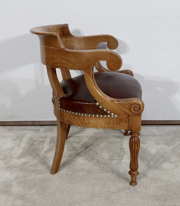 Fauteuil de Bureau en Frêne, Louis-Philippe – 2ème moitié XIXe