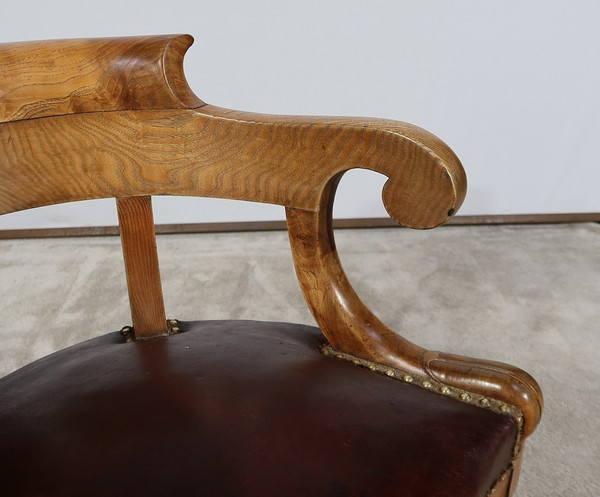 Fauteuil de Bureau en Frêne, Louis-Philippe – 2ème moitié XIXe