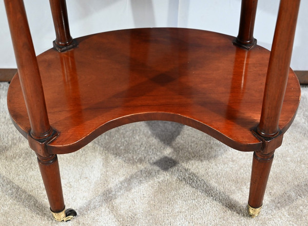 Table chiffonnière Tambour en Acajou, époque Louis XVI – 2ème partie du XVIIIe