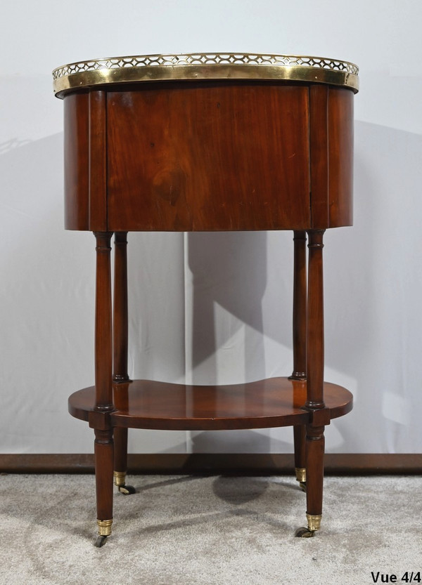 Table chiffonnière Tambour en Acajou, époque Louis XVI – 2ème partie du XVIIIe