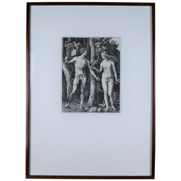 Adam und Eva, nach Dürer, Druck.