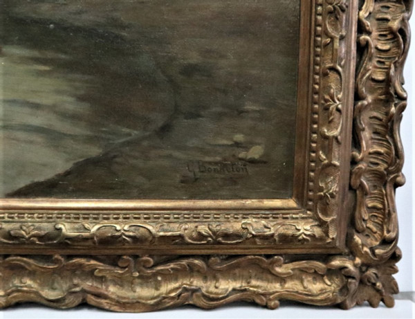 La Senna a Parigi, Germain-Eugéne Bonneton, olio su tela