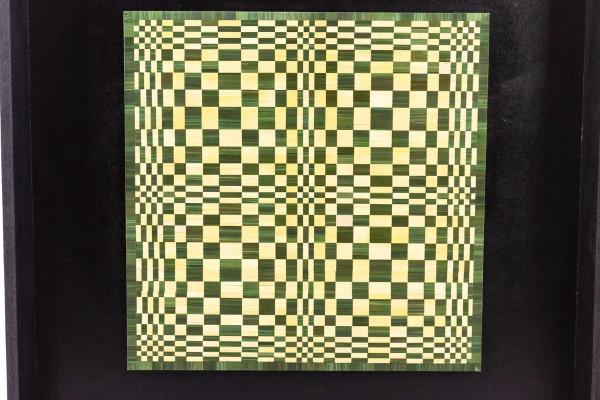 Kinetic Panel In Straw Marquetry, Contemporary Work, LS5217452A