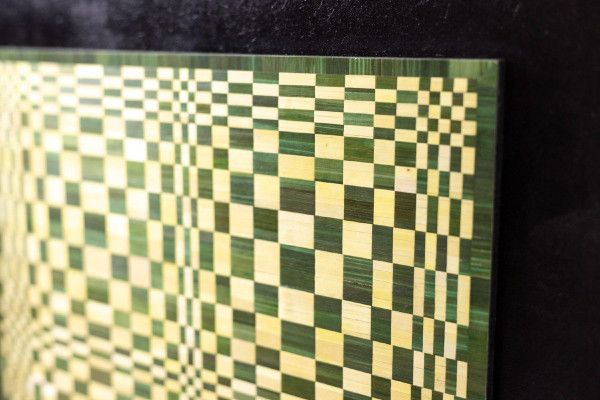 Kinetic Panel In Straw Marquetry, Contemporary Work, LS5217452A