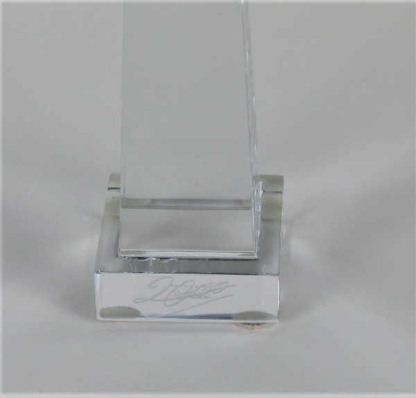 "passage à l'an 2000", Baccarat crystal subject, signed by serge Mansau