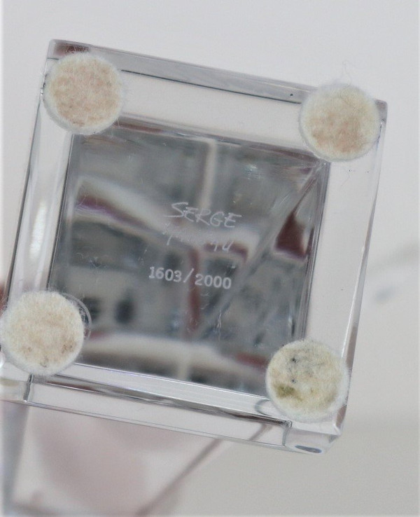 "passage à l'an 2000", Baccarat crystal subject, signed by serge Mansau
