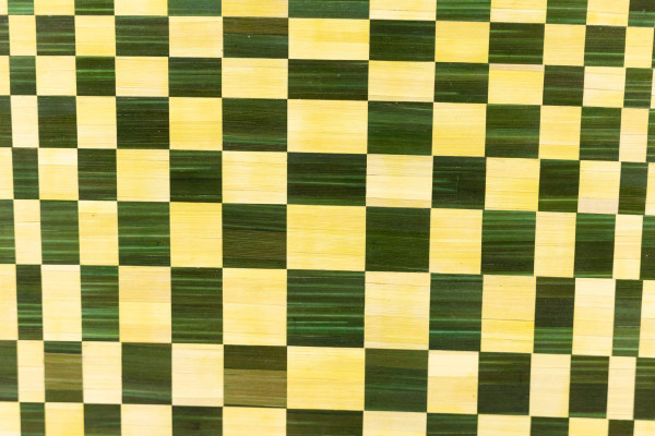 Kinetische Tafel mit Intarsien aus Stroh, zeitgenössische Arbeit, LS5216352C