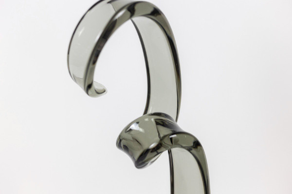 Alfredo Rossi, Smoked Glass Volute Sculpture, 1970s, LS5190271A