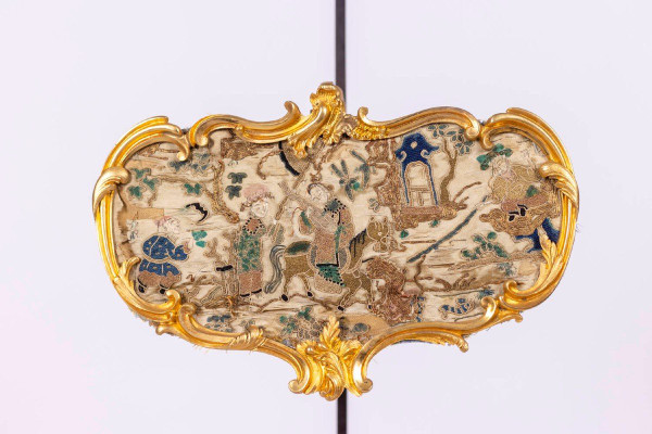 Rocaille Style Screen Lamp In Gilt Bronze, Circa 1880, LS51961651A
