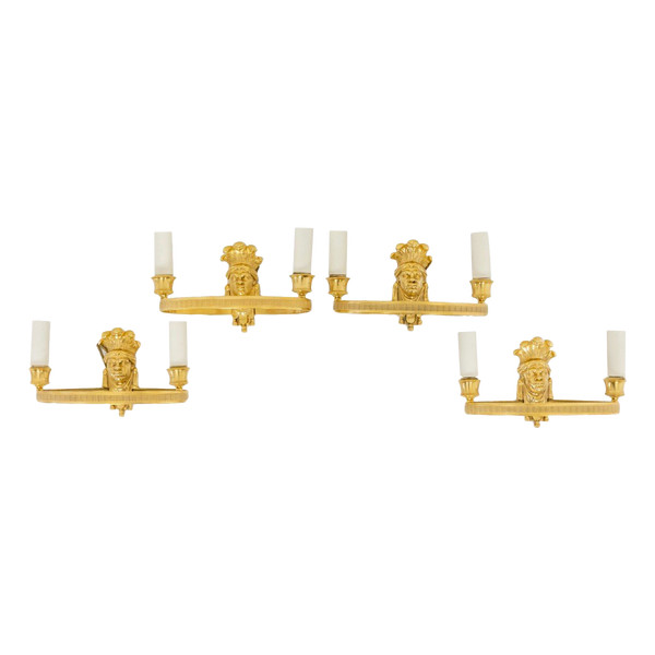 Maison Baguès, Series Of Four Bronze Sconces, Circa 1900, LS5062831B