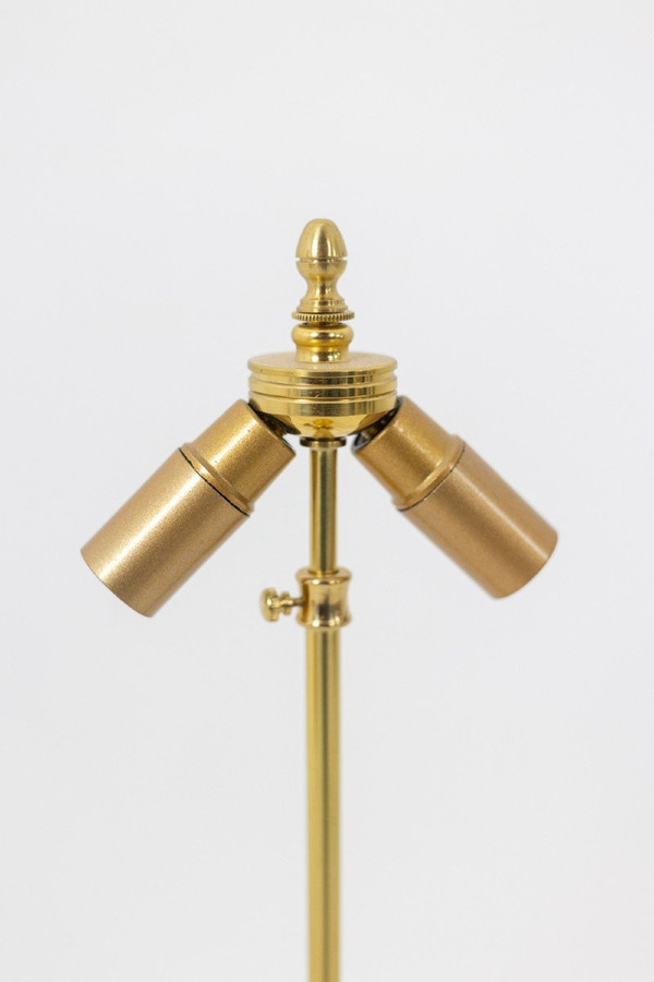Coppia di lampade in porcellana bianca e bronzo, 1880 circa, LS3770397