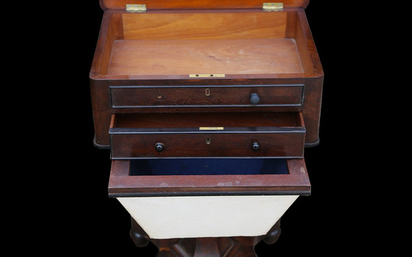 Work table, "worker" in mahogany Charles X